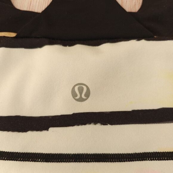 Lululemon Scoop Neck Tie Dye Striped Tank sz 8 - Picture 11 of 12
